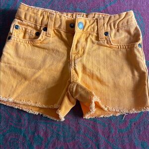 Ralph Lauren Kids Orange Denim Shorts